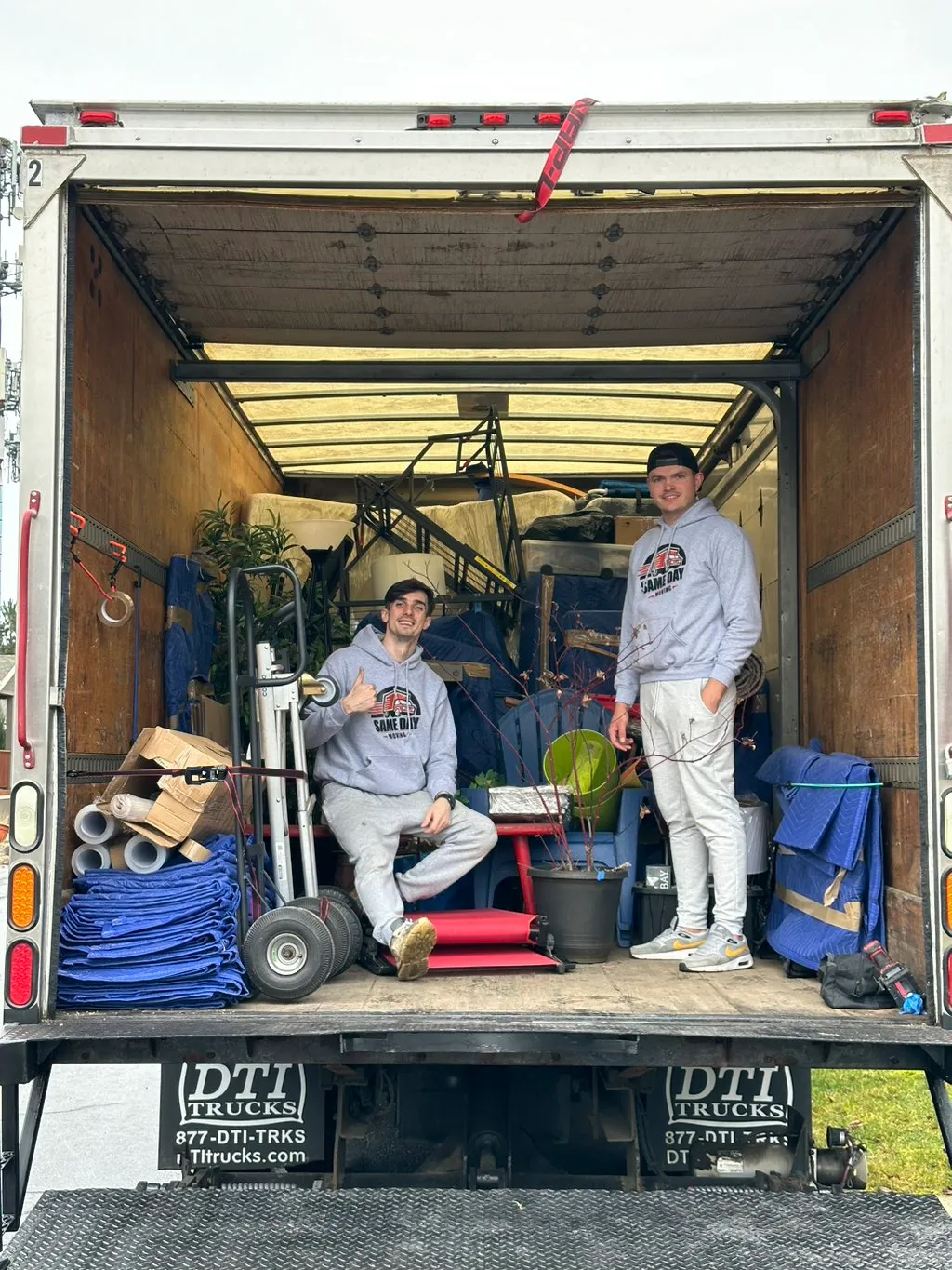 Truck ready for local move